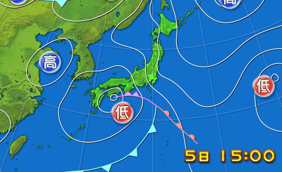6月5日天気図